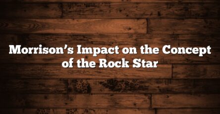 Morrison’s Impact on the Concept of the Rock Star